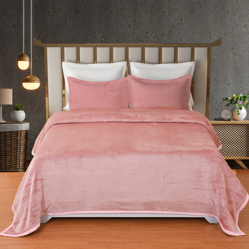 SANTANA BEDSHEET SET BUBBLE GUM PINK