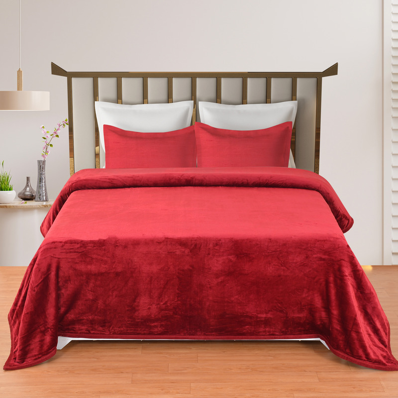 SANTANA BEDSHEET SET MAHROON