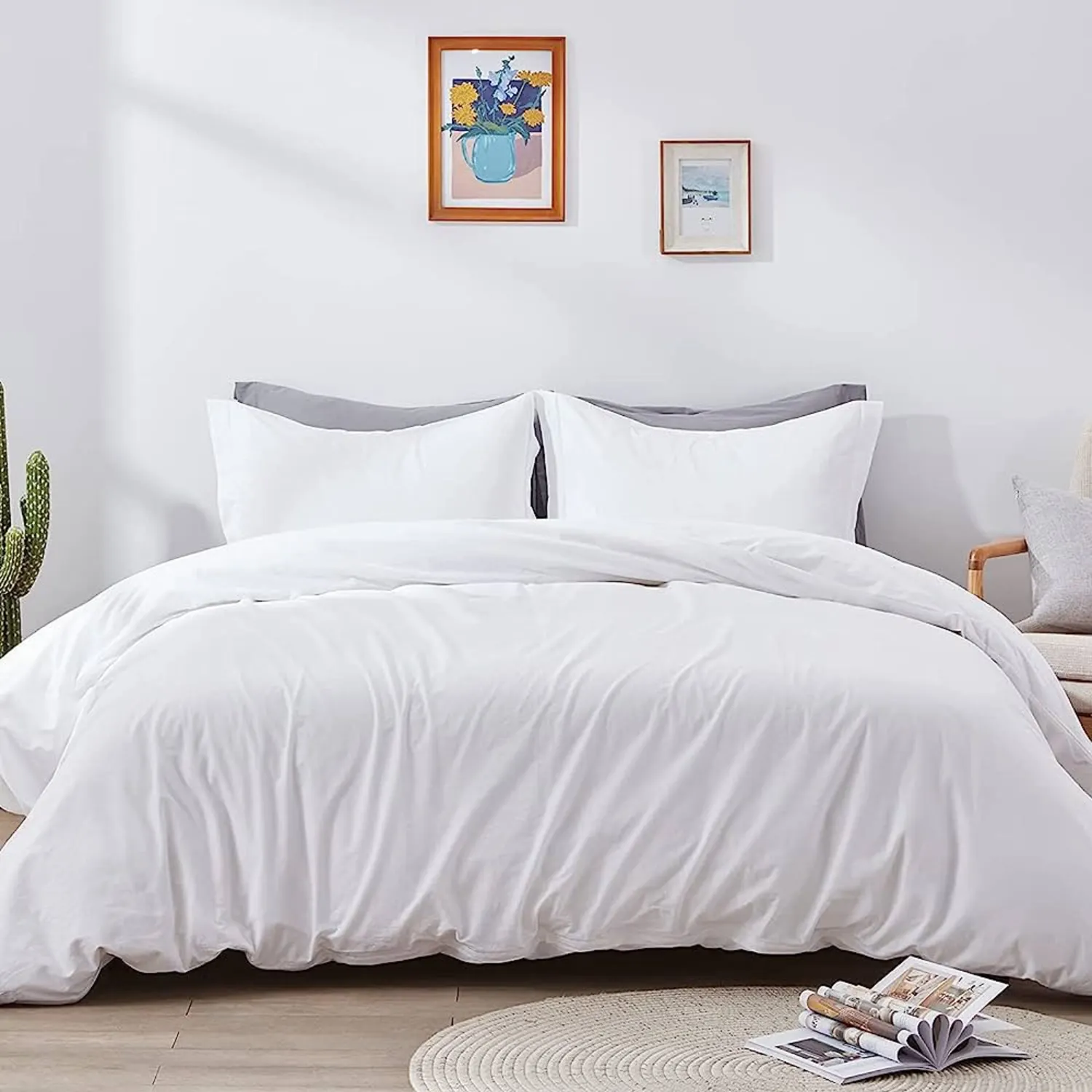 Duvet Cover 100% Cotton 220 TC White Percale